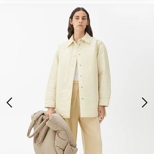 Arket padded overshirt off white M